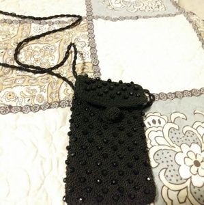 Special occasion small cross body beaded purse